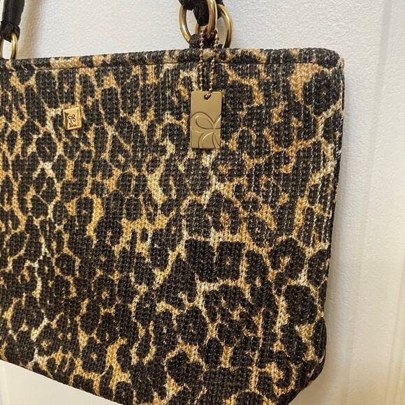 Lina cheetah leopard fabric tote purse - Picture 3 of 10